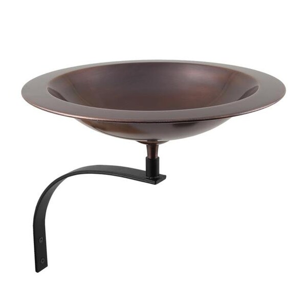 Achla Designs Achla BB-05-WM Classic II Birdbath with Wall Mount Bracket; Antique Copper BB-05-WM - main